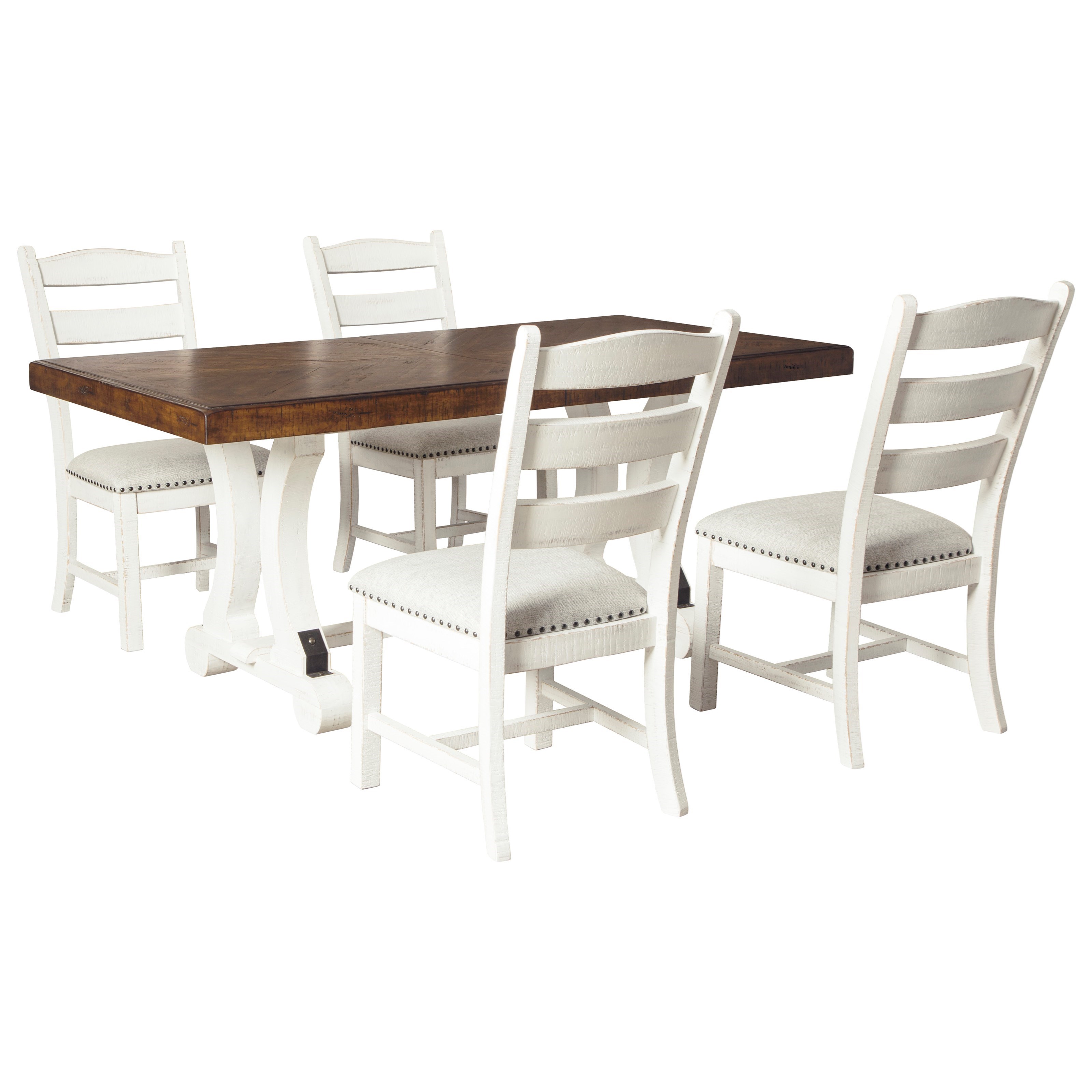 Signature Design by Ashley Valebeck 5Piece Table and Chair Set